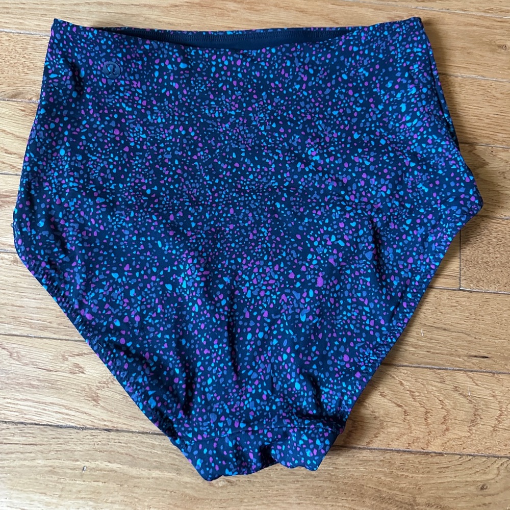 Lululemon Deep Sea High-Waisted Multicolor Bikini Bottom Size 4 - Picture 4 of 6